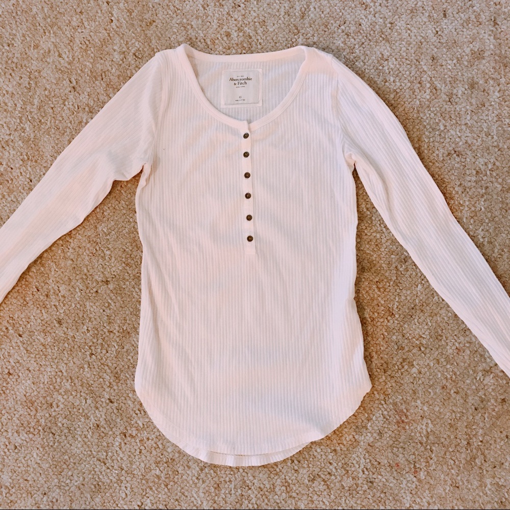 Abercrombie & Fitch Long Sleeve Slim Henley XS